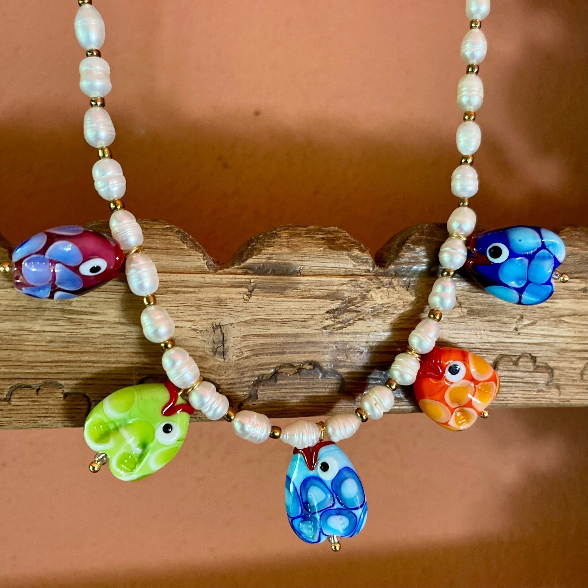 Piscis perlas - pieza única - 4