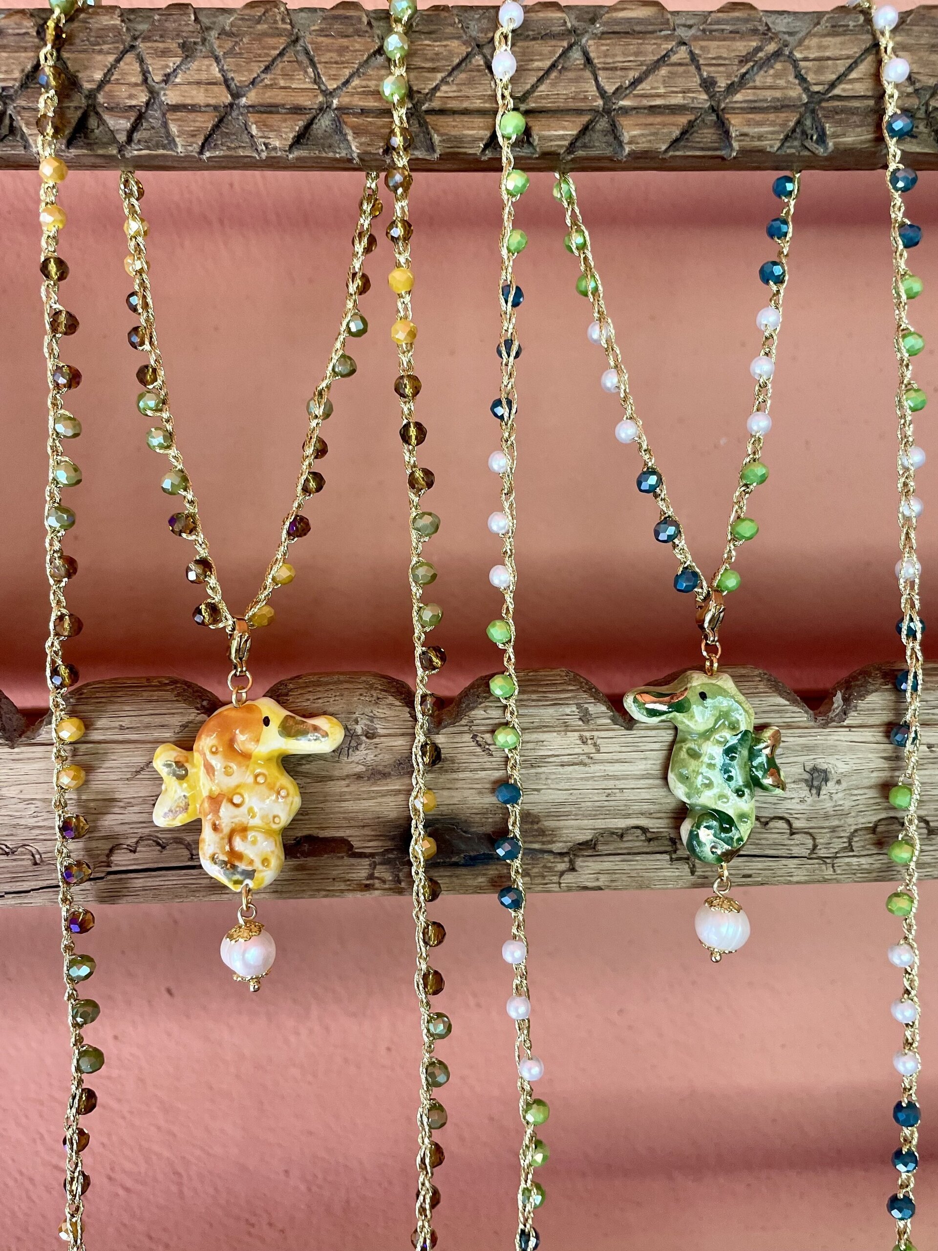 Caballito amarillo y dorado (L) - pieza única - 2