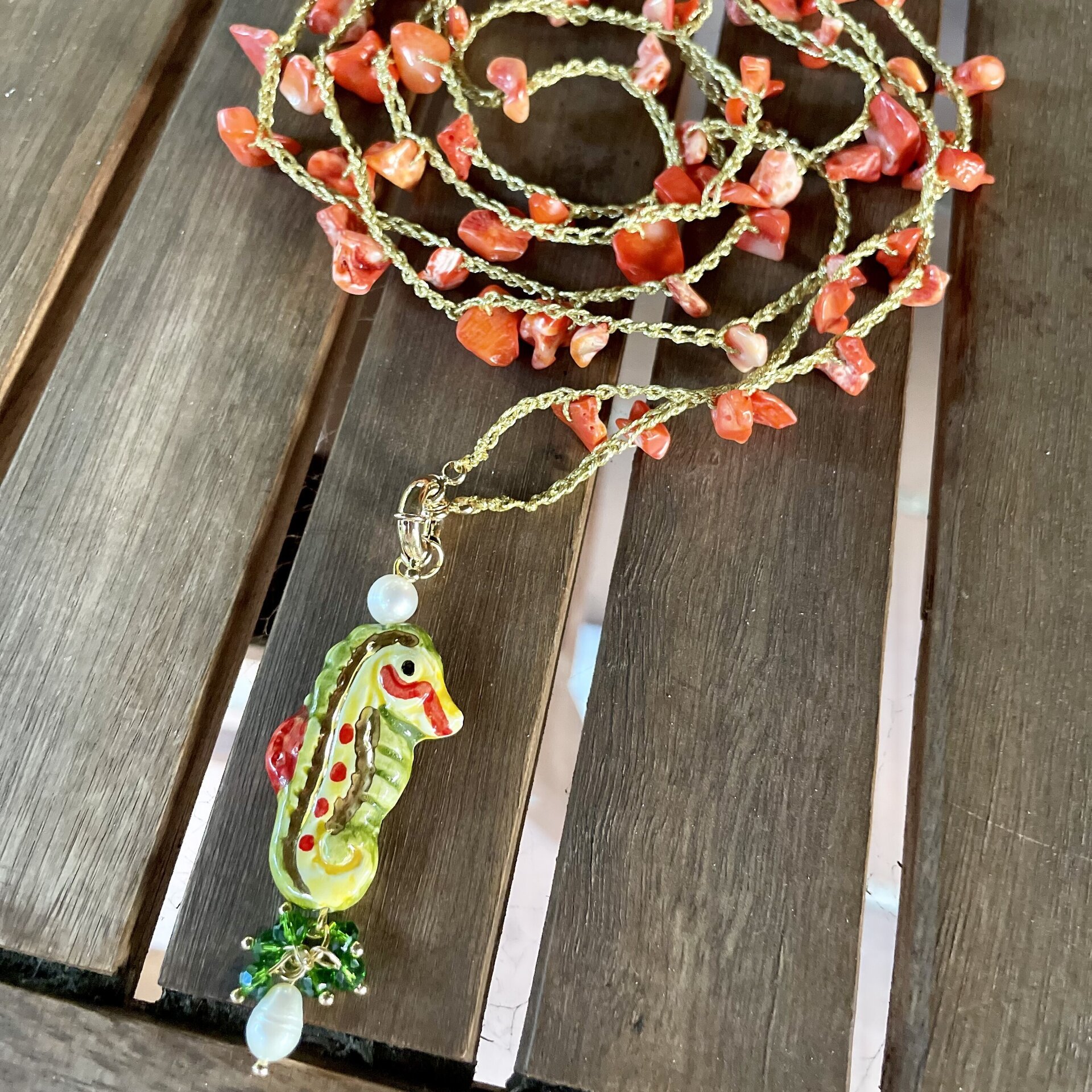 Caballito y corales (XL) - pieza única - 4